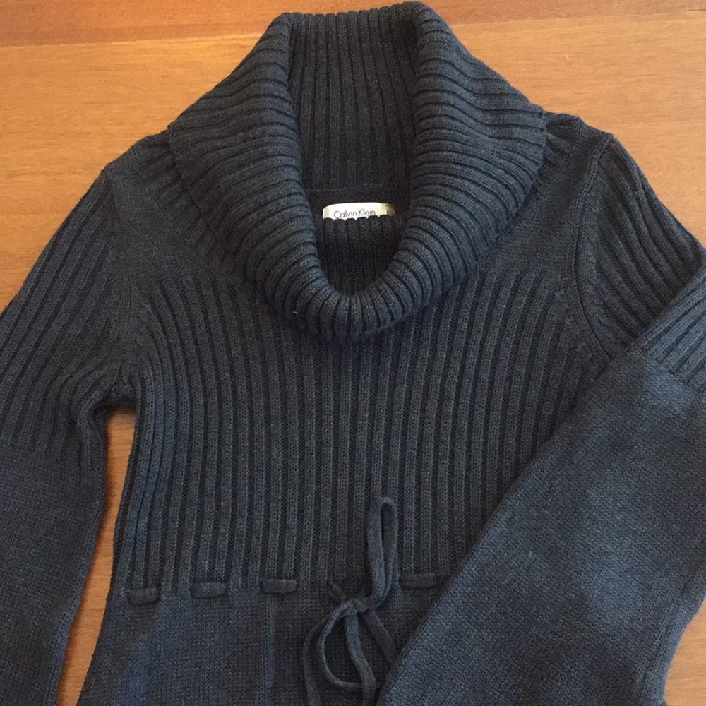 Calvin Klein Charcoal Knit Dress